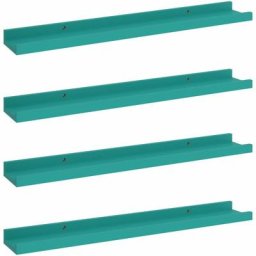 Wandregale 4 Stk. Blau 60x9x3 cm Vidaxl Blau
