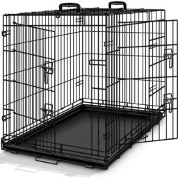 Hundekäfig 91x58x64cm Metall Transportkäfig Auto Hundebox Transportbox faltbar Drahtkäfig - Tresko