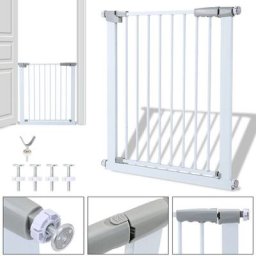 Treppenschutzgitter Ohne Bohren Treppengitter Türschutzgitter Türgitter Für Baby Kinder 75-82cm