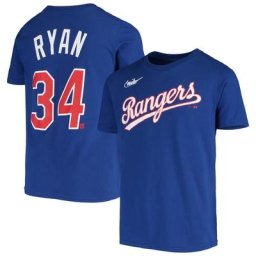 Jugend Nike Nolan Ryan Royal Texas Rangers Cooperstown Collection Spielername & Nummer T-Shirt