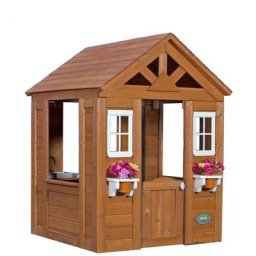 Spielhaus Timberlake aus Holz Outdoor Kinderspielhaus für den Garten inklusive Zubehör Gartenhaus