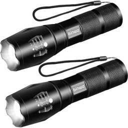 Led Taschenlampe Extrem Hell, Mini taschenlampe 3000 lumen, Zoombar, Professional Wasserdicht