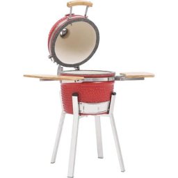 Kamado-Grill und Smoker Keramik 76 cm Vidaxl Rot