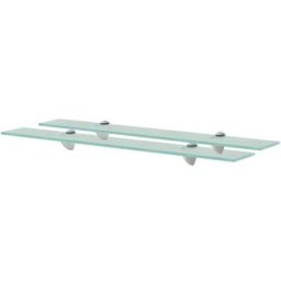 Schwebende Regale 2 Stk. Glas 70x20 cm 8 mm Vidaxl Transparent