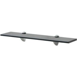 Schwebendes Regal Glas 50x20 cm 8 mm Vidaxl Schwarz