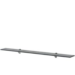Schwebendes Regal Glas 100x20 cm 8 mm Vidaxl Schwarz