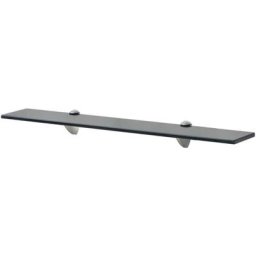 Schwebendes Regal Glas 70x20 cm 8 mm Vidaxl Schwarz
