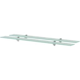 Schwebende Regale 2 Stk. Glas 100x20 cm 8 mm Vidaxl Transparent