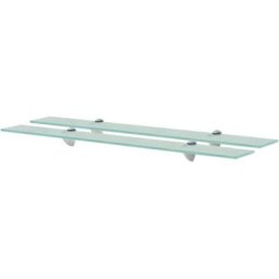 Schwebende Regale 2 Stk. Glas 80x20 cm 8 mm Vidaxl Transparent