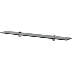 Schwebendes Regal Glas 80x20 cm 8 mm Vidaxl Schwarz