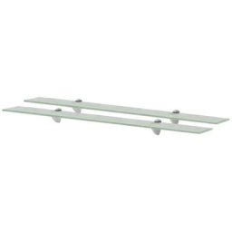 Schwebende Regale 2 Stk. Glas 90x20 cm 8 mm Vidaxl Transparent