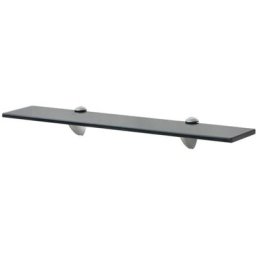 Schwebendes Regal Glas 60x20 cm 8 mm Vidaxl Schwarz