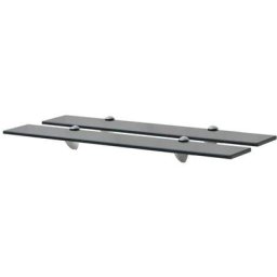 Schwebende Regale 2 Stk. Glas 70x20 cm 8 mm Vidaxl Schwarz
