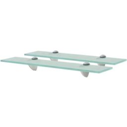 Schwebende Regale 2 Stk. Glas 50x20 cm 8 mm vidaXL - Transparent