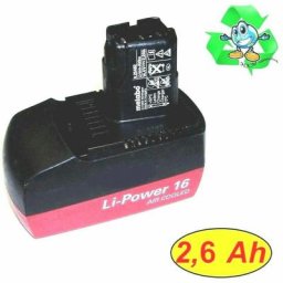 Metabo - Original 16 Li Akku 14,4 v Neubestückt mit 2,6 Ah -- ---6.25482