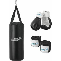 Boxsack Set gefüllt – Kinder Boxset 10 kg mit Boxhandschuhen, Bandagen und Deckenhalterung