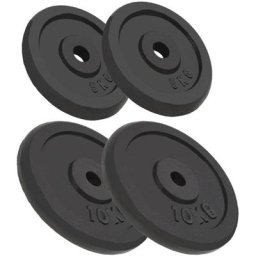 Vidaxl - Hantelscheiben 4 Stk. 2x10 kg+2x5 kg Gusseisen n/a