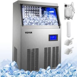 Vevor - Kommerziell Eiswürfelmaschine Edelstahl Ice Maker Eiswürfel Zubereiter - 110 lb für Restau