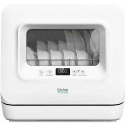 Kitchen Move - Kompakter Mini-Geschirrspüler 3 couverts washclean - Blanc