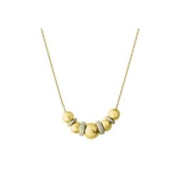 Fascination by Ellen K. Kette mit Anhänger 585 Gold gelb Zirkonia weiß