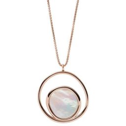 Skagen Kette mit Anhänger Agnethe, SKJ1501791, mit synth. Perle Perlmutt