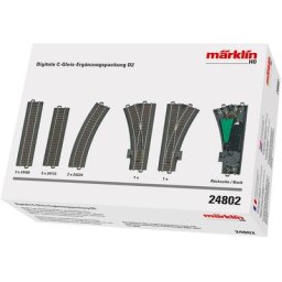 Märklin Gleise-Set Digit. C-Gleis Ergänzungsp. D2, Wechselstrom - 24802, H0