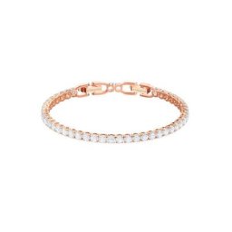 Swarovski Armband Tennis, weiss, rosé Vergoldung, 5464948, mit Swarovski® Kristallen