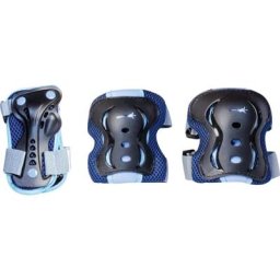muuwmi Protektoren-Set für Kinder, 6-teilig, blau, Gr. XS