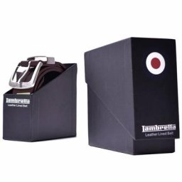 Lambretta Leder gefütterter Gürtel LAM009