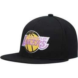 Los Angeles Lakers Core Basic Snapback-Mütze von Mitchell & Ness für Herren in Schwarz