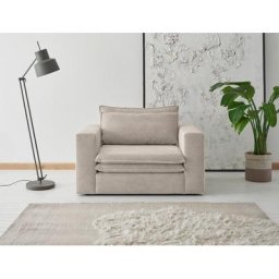 Places of Style Loveseat PIAGGE, Hochwertiger Cord, trendiger Loveseat