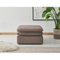 Places of Style Hocker PIAGGE, Hochwertiger Cord, passend zum Sessel