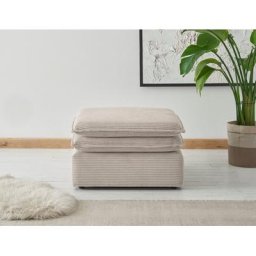 Places of Style Hocker PIAGGE, Hochwertiger Cord, passend zum Sessel
