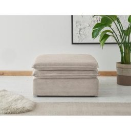 Places of Style Hocker PIAGGE, Hochwertiger Cord, passend zum Loveseat PIAGGE