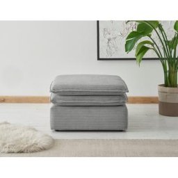 Places of Style Hocker PIAGGE, Hochwertiger Cord, passend zum Sessel