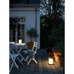 Nordlux Außen-Tischleuchte Temple To-Go, LED fest integriert, Langlebiges Material, solarbetrieben, für Standard-Leuchtmittel E27