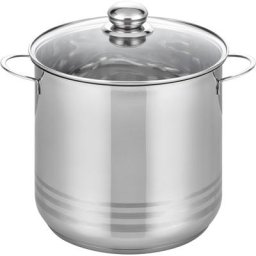 Elo Basic Kochtopf Brillant, Edelstahl, Großraumtopf, Ø 24 cm, 9 Liter, Induktion