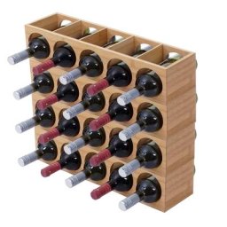 Weinregal HWC-B89, Flaschenständer Flaschenregal Weinflaschenständer, Bambus 53x14x13cm ~ Variantenangebot