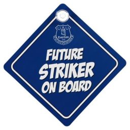Everton Future Striker an Bord Autoaufhänger