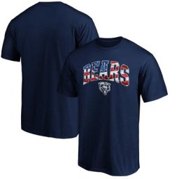 Chicago Bears Banner Wave Logo T-Shirt mit Logo von Fanatics für Herren in Marineblau