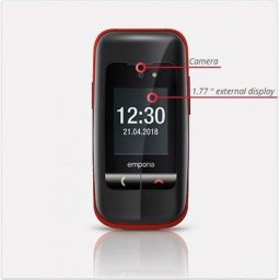 Emporia One Klapphandy (4,32 cm/1,7 Zoll, 2 MP Kamera)