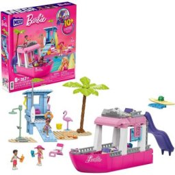 Barbie Puppen Fahrzeug MEGA Traum-Boot, (Set, 317-tlg)
