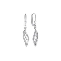 Vivance Paar Ohrhänger 925-Sterling Silber rhodiniert Zirkonia