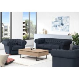 Max Winzer® Polstergarnitur Kent, (Spar-Set, 3-tlg), mit edler Knopfheftung