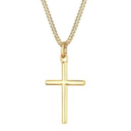 Elli Elli Halskette Kreuz Basic Konfirmation Kommunion 925 Silber Ketten Damen