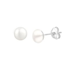 Elli Elli Ohrringe Süßwasserzuchtperle Basic Filigran Edel 925 Silber Damen