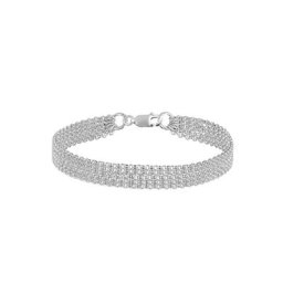 Elli Elli Armband 5-Lagig Basic Ketten Modern 925 Sterling Silber Armbänder & Armreife Damen