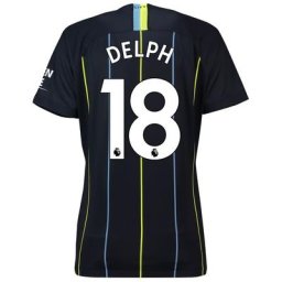 Manchester City Away Stadium Shirt 2018-19 - Womens with Delph 18 printing