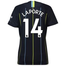Manchester City Away Stadium Shirt 2018-19 - Womens with Laporte 14 printing
