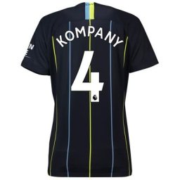 Manchester City Away Stadium Shirt 2018-19 - Womens with Kompany 4 printing
